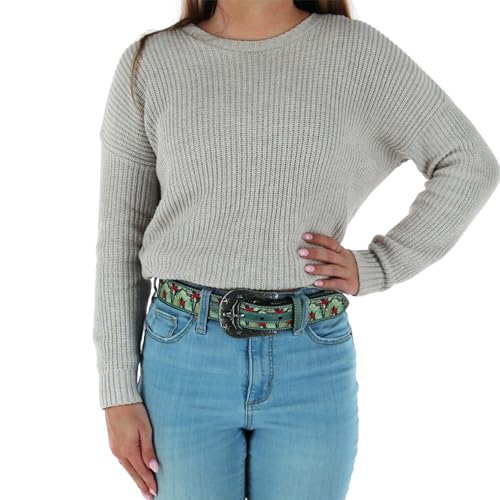 Ariat Women's Longhorn Floral Print Western Belt3