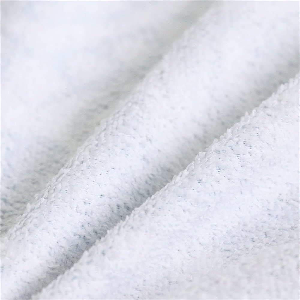Poncho Asciugamano Con Cappuccio Da Spiaggia, Lupo Animale E Unicorno, In Microfibra Assorbente 75x110 Cm, Per Adulti E Ragazzi