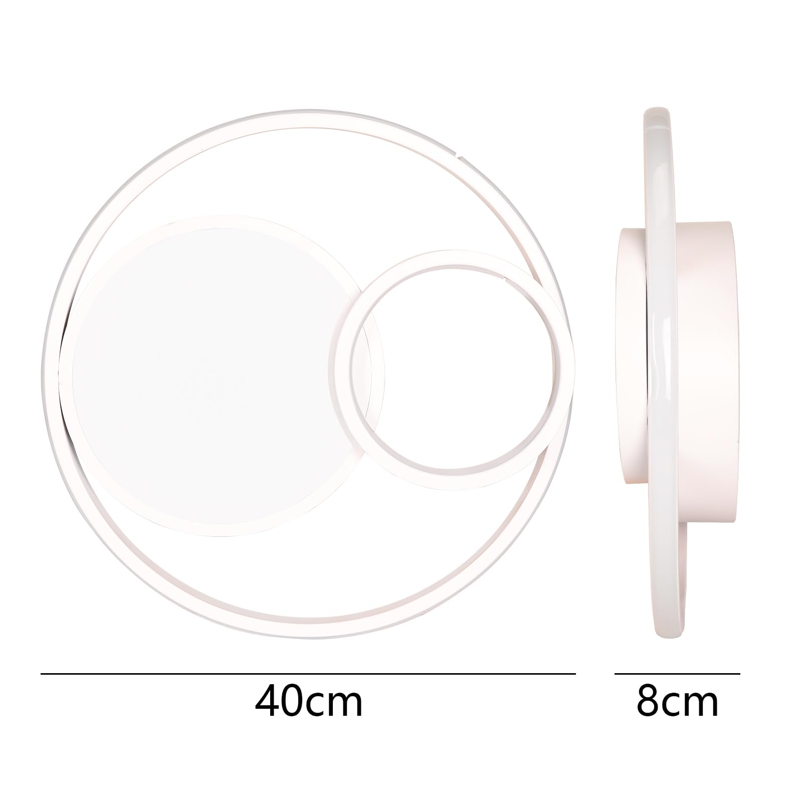 NETTLIFE Dimbare LED-plafondlamp 100 Cm 4 Ringen Moderne 56W Zwarte Plafondverlichting Met Afstandsbediening NETTLIFE Dimbare LED-plafondlamp 100 Cm 4 Ringen Moderne 56W Zwarte Plafondverlichting Met Afstandsbediening