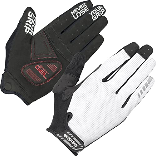 GripGrab SuperGel XC Padded Full-Finger Mountain-Bike Touchscreen Gloves Cushioned Off-Road ...