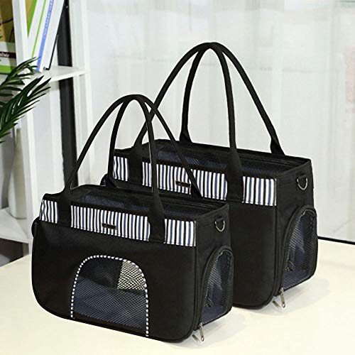 Qican Caixa de transporte portátil para animais de estimação para gatos, cães, canil, bolsa para tra