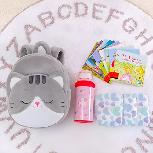Image of Delicado Kids Backpack, Toddler Kids Backpack Plush children Nursery /Pre School /Picnic /Travelling Bag for Baby Girl Boy Age (2-5 Years)