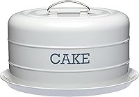 Vista 9 de KitchenCraft Living Nostalgia - Lata hermética para pasteles, 11.2 x 7.1 in, color crema antiguo