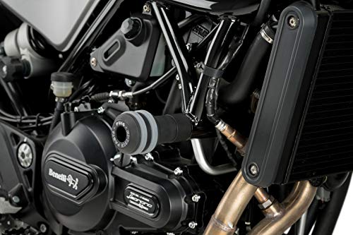 Puig Vintage 2.0 Frame Sliders Benelli Leoncino 500 16-21,Black,One Size #TOP1