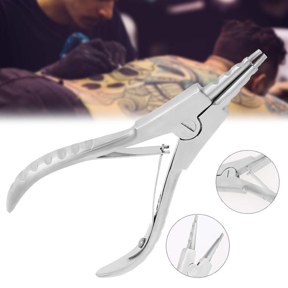 Surgical Steel Body Piercing Kits - Ear Nose Lip Navel Tongue Septum Forcep Clamp Pliers Tool-picture-46