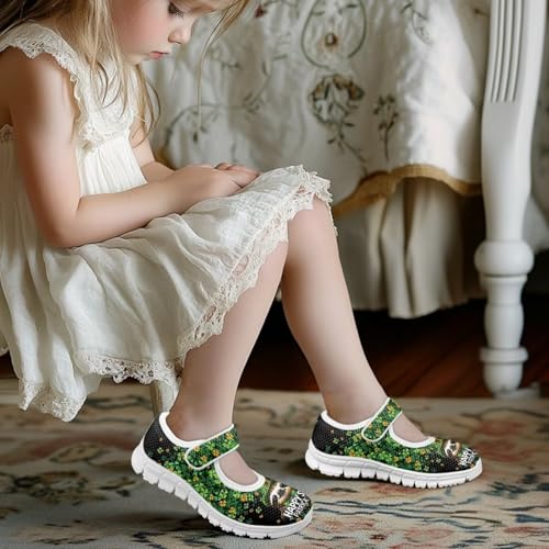 BIGCARJOB Mary Janes Sneakers for Girls Tennis Shoes School Uniform Shoes Kids Flats Walking Shoes4