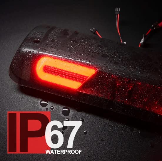 Derde remlicht Voor Ford Voor F150 Voor Lobo 2004 2005 2006 2007 2008 Voor Explorer Sport Led Center High-Mount Derde 3rd Remlicht Cargo Dak Lamp 3e remlicht (Color : Rosso