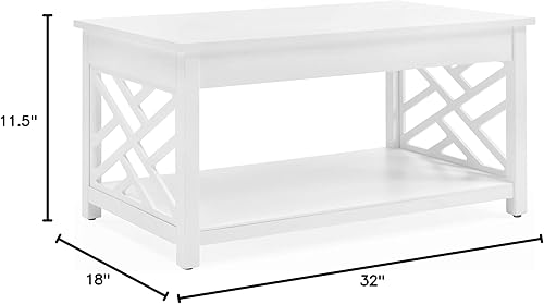 Miniatura 3 de Alaterre Furniture Coventry - Mesa de centro de madera de 36 pulgadas de ancho