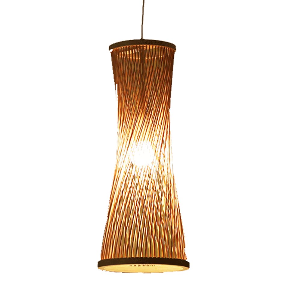 Pojedyncze Lampy Wiszące Ręcznie Wykonane Oprawy Oświetleniowe Lampa Wisząca Cylindryczna Drewniane Lampa Sufitowa Dekoracyjna Wiejska Naturalna Lampa Do Sypialni Przedpokój