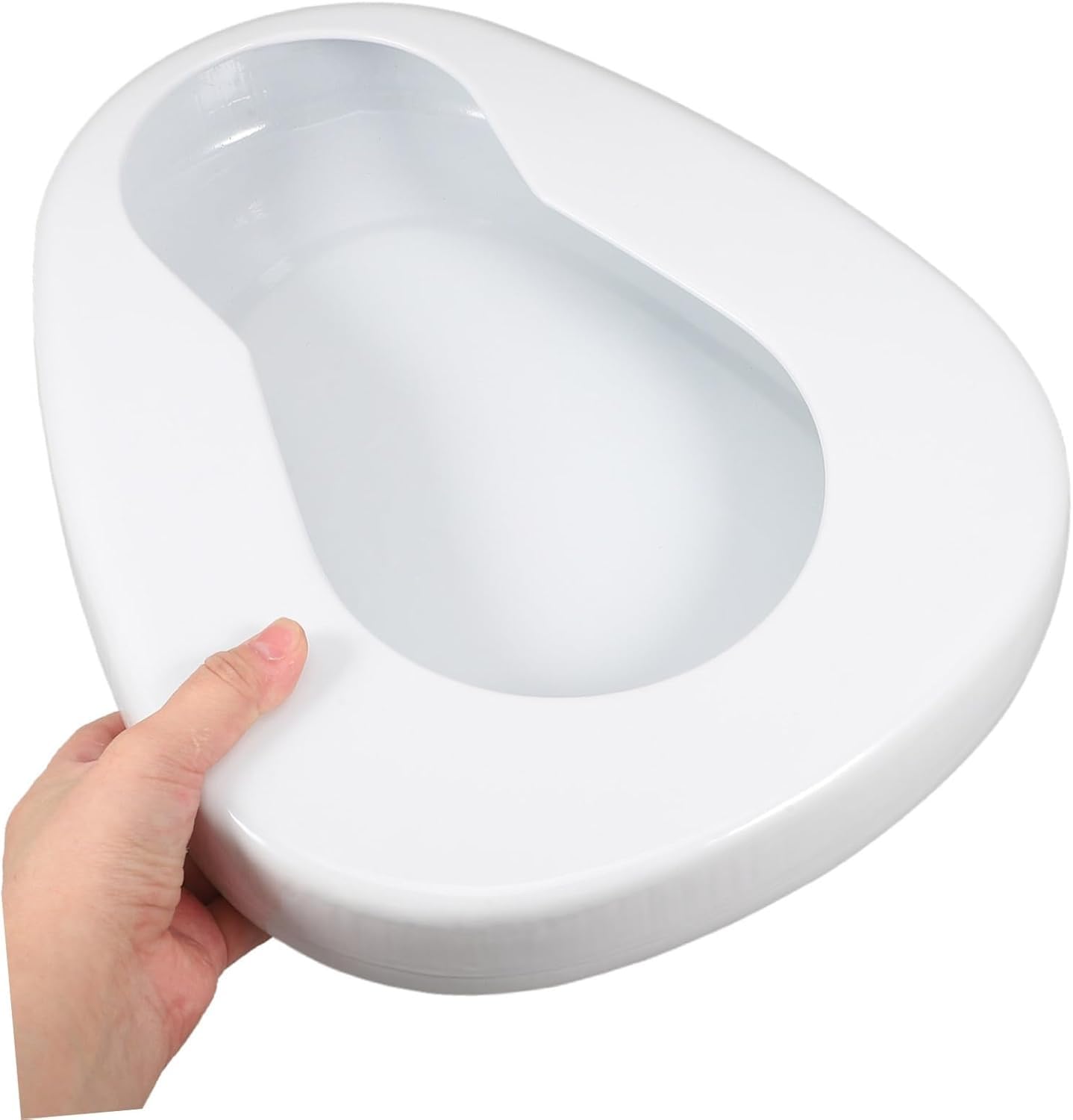 Bedpan - Vaso smaltato da camera, facile da usare, secchio per spittoon e vomito per l'assistenza domestica, durevole e conveniente, ideale per pazienti anziani e disabili