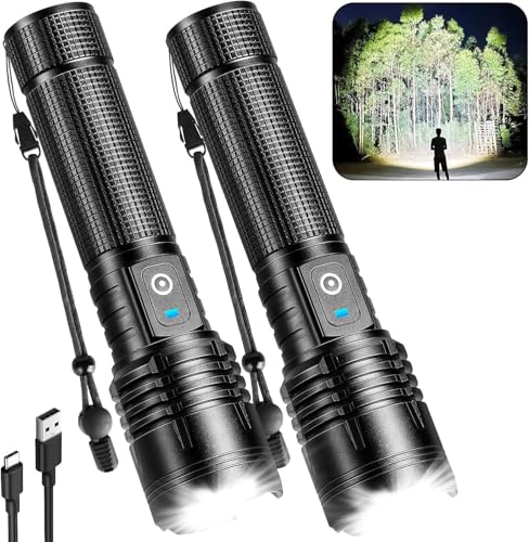 Lampe de poche pour panne de courant et éclairage extérieur lot de 2