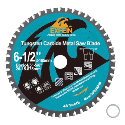 6-1/2" x 20mm Arbor 48T Metal Cutting TCT Circular Saw Blade