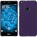 Produktbild PhoneNatic Case kompatibel mit Huawei P10 Lite - Hülle lila gummiert Hard-case + 2 Schutzfolien