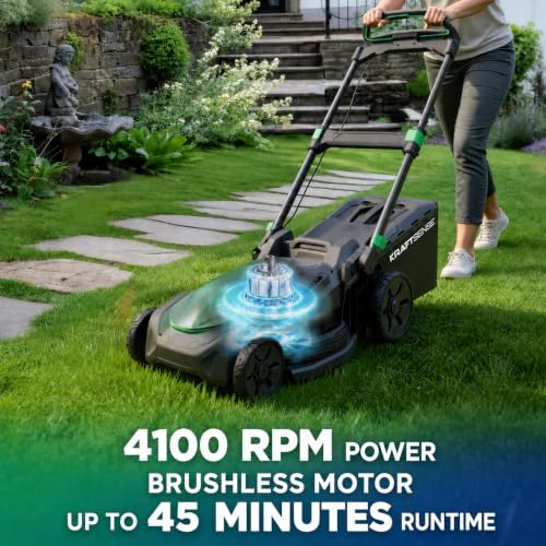 Image of 21 inch 40V Max Brushless Cordless Electric Self Propelled Lawn Mower