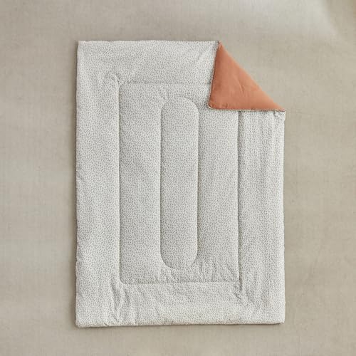 Image of DuShow Leaf Toddler Bedding Set for Boys and Girls,Cute Colorful Botanical Flowers, 4 Pieces Soft Crib Bedding Set Including Comforter, Sheets and Pillowcase