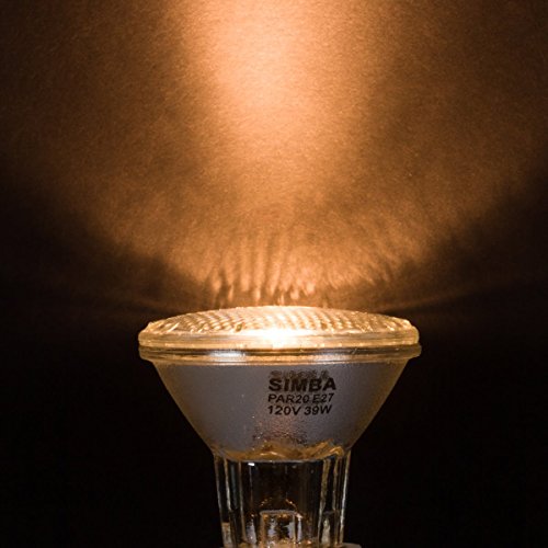 Simba Lighting 39PAR20/FL Halogen PAR20 Light Bulb 39W 30deg Spotlight Dimmable (4-Pack) for Indoor Recessed Can, Range Hood and Outdoor PAR 20, 120V E26 Base, 50W Replacement, 2700K Warm White