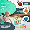 Babybaipro - Set de Juguetes Montessori Bebé 4 en 1-22 Piezas Sensoriales Educativas - Bloques Blandos, Clasificador de Formas, Torre Apilable - Regalo Bebé 6-12 Meses, 1 Año #4