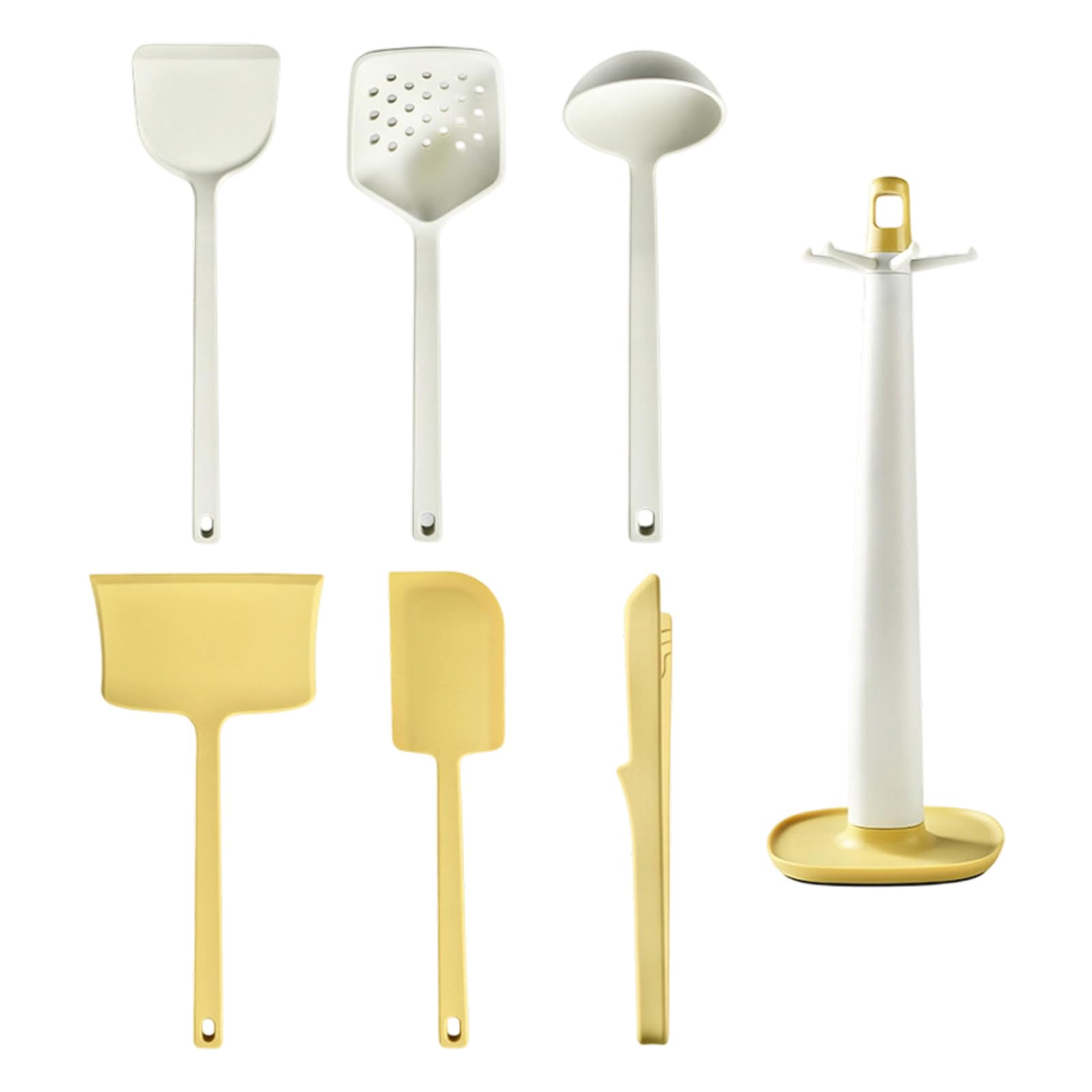 Oxxggkao Consistent 7Pcs Silicone Cooking Utensil Great for Home Cooking Dishwasher Safe Utensils