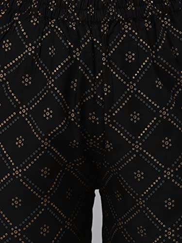 Khushal-K-Womens-Rayon-Flared-Kurta-And-Palazzo-With-Dupatta-Set