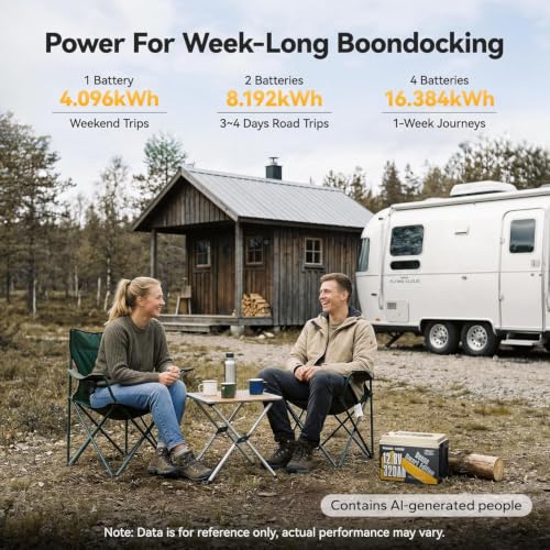 Image of Power Queen 12V 320Ah Mini Lithium Battery, Bluetooth LiFePO4 Battery with 15000+ Deep Cycles,IP65 Waterproof & Low Temp Protection, 4.096kWh Energy for RV Boondocking,Trolling Motor,Off-Grid