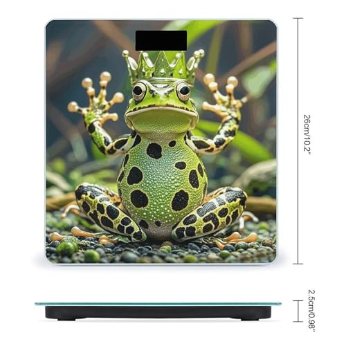 Báscula Digital de Baño Crown Frog con Pantalla LCD Clara miniatura 2