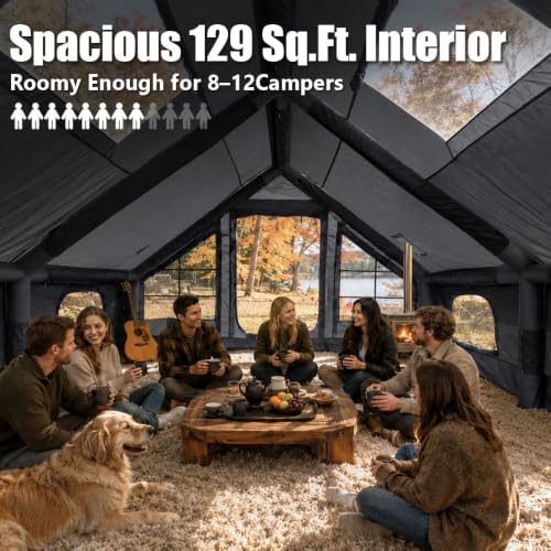 Image of TOMOUNT Inflatable Tent for Camping Blow up Tent for Family Camping