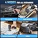 Yedop Car Vacuum Portable Cordless, 35000Pa High Power Brushless Motor Handheld Vacuum, 6-in-1 Rechargeable Mini Cleaner with Air Duster for Car, Home, Pet Hair, Keyboard,Grey