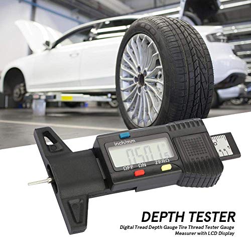 Digitale Tire Tread Depth Gauge meetinstrument voor veilig rijden met omschakelbaar LCD-display - Image 4