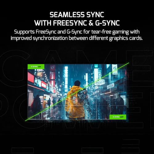 Image of GAMEPOWER T40 23.6 Inch Curved White Gaming Monitor, 180Hz 1080p Display, 0.5ms Response Time, VA Panel, AMD FreeSync, HDR Support, 125% sRGB, RGB Backlight, Dual Speakers, Zero Frame Design, HDMI /DP