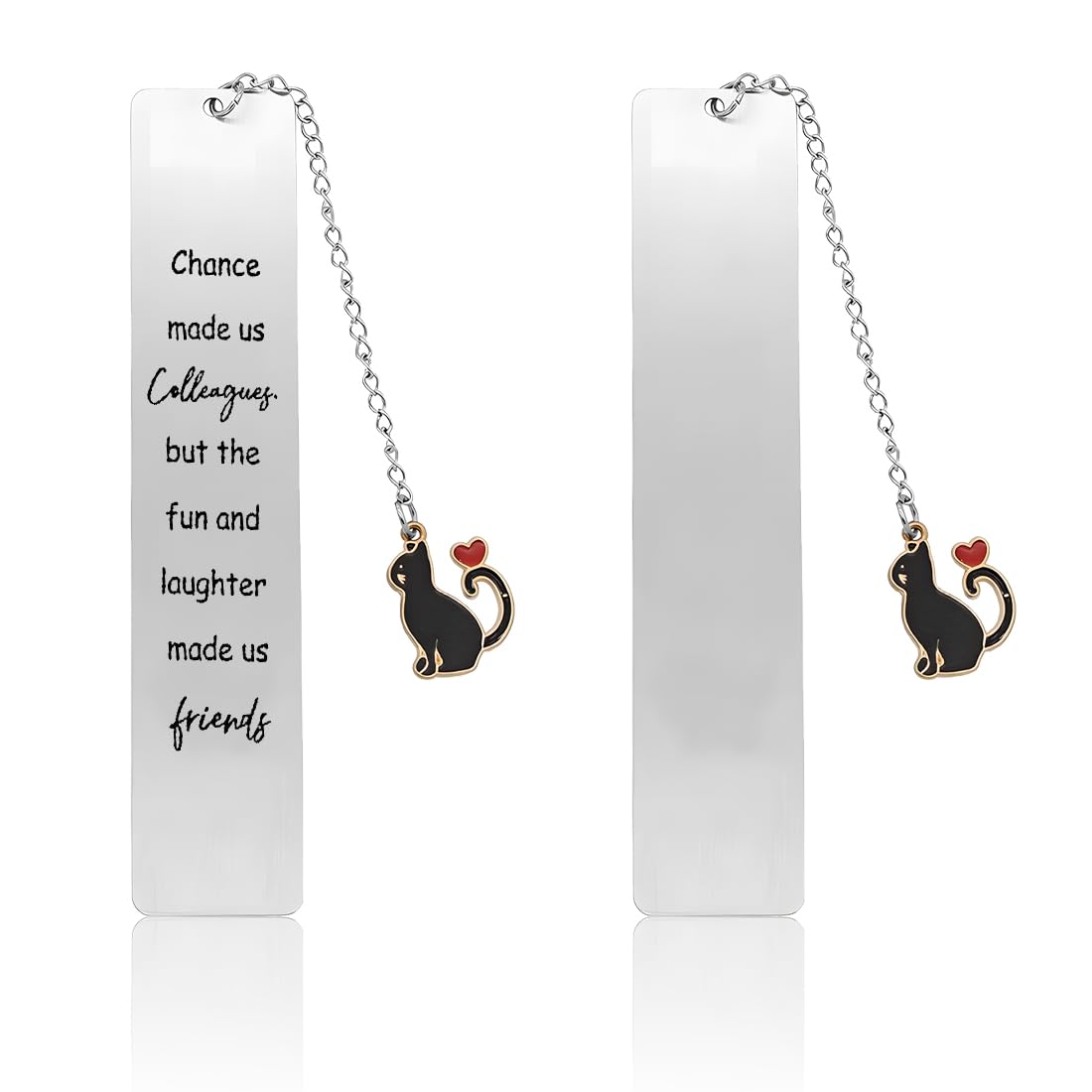 BCZR Metal Marcapaginas 2 Piezas，Marcapaginas Originales Con Cadena，Marcapaginas Personalizado 130 mm × 26mm，Regalo De Despedida- Regalos De Despedida Inspiradores Para Profesores y Estudiantes