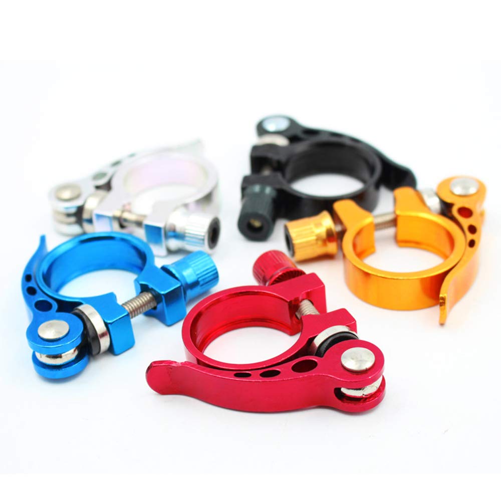 DAZISEN Mountain Bike Sella Morsetto - Bicicletta Scaffale Tubo Blocco Sgancio Rapido Sede Asta 28.6/31.8/34.9mm