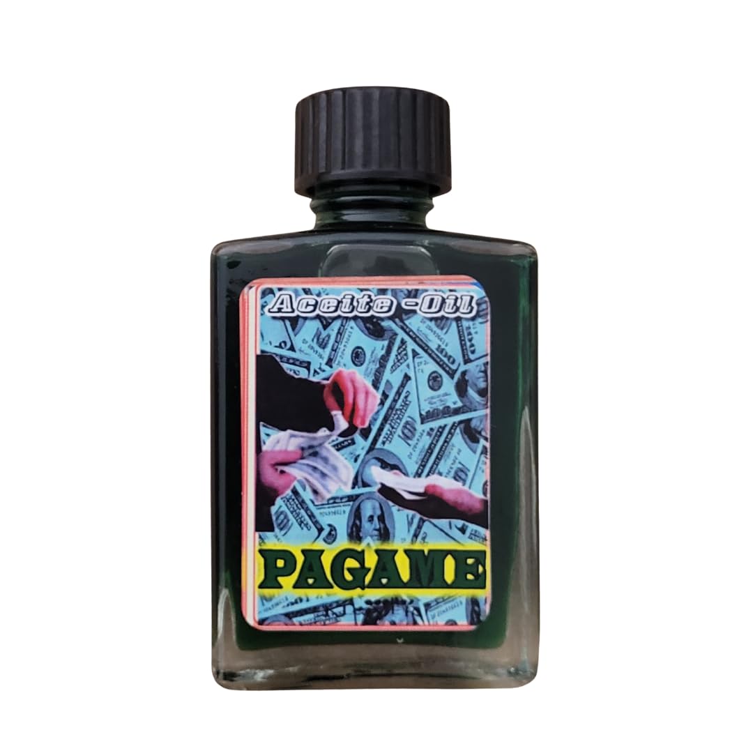 Aceite De Pagame - Pay Me Spell Oil - 1 fl oz, Green