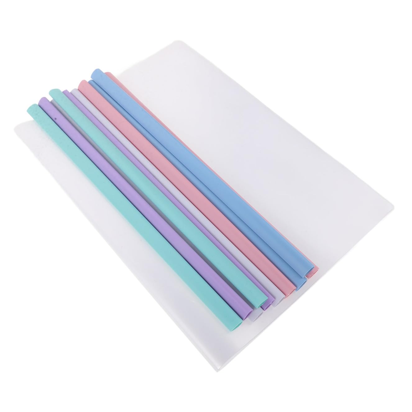 Cartelline Trasparenti A4 50 Pezzi in Plastico Lever Clip | Documenti e Fogli, Confezione da 50, Uso a Scuola e Singoli, Superficie Anti-splash Colore Casuale