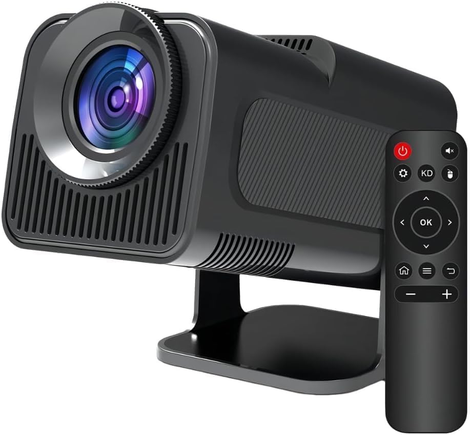 Projetor Portatil Mini 5g Wifi 6 Bluetooth 5.0 Android 11 Projetor 4K 1080 Full HD Suporte 12000 Lumens Para Celular LED Auto Correção Horizontal 180° Linha Premium