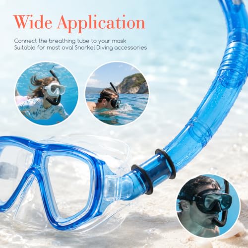 Jeffdad 4 Pcs Diving Snorkel Keeper, Clip de Silicona para Tubo de Máscara de Buceo miniatura 7