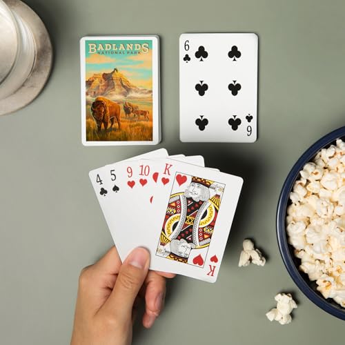Lantern Press Naipes Póker Badlands National Park 52 Cartas miniatura 2