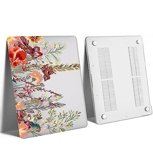 Funda MacBook Pro 16 A2141 con teclado carcasa rígida de plástico protectora diseño de flores 6