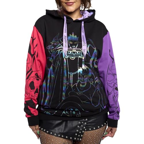 Sweat à capuche Disney Villains Color Block Loungefly - Taille M