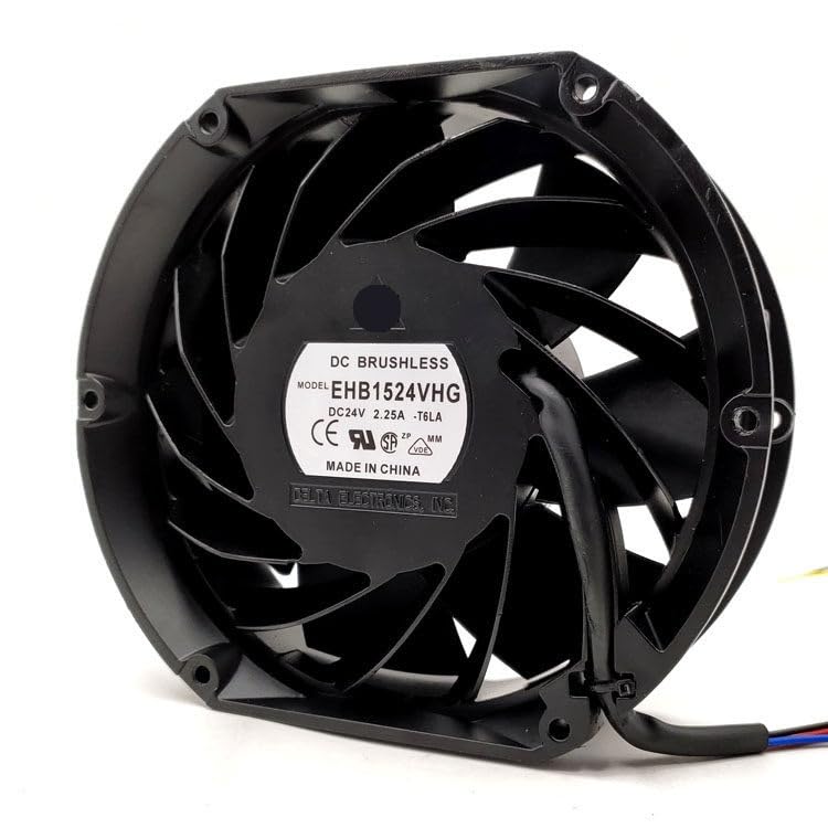 EHB1524VHG 24V DC 2.25A 170x170x50mm 17CM High Airflow Fan 17050 for Inverters & Industrial
