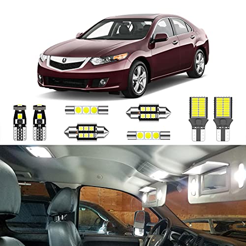 Kit de 16 luces LED interiores blancas superbrillantes para Acura TSX 2009-2014 miniatura 1