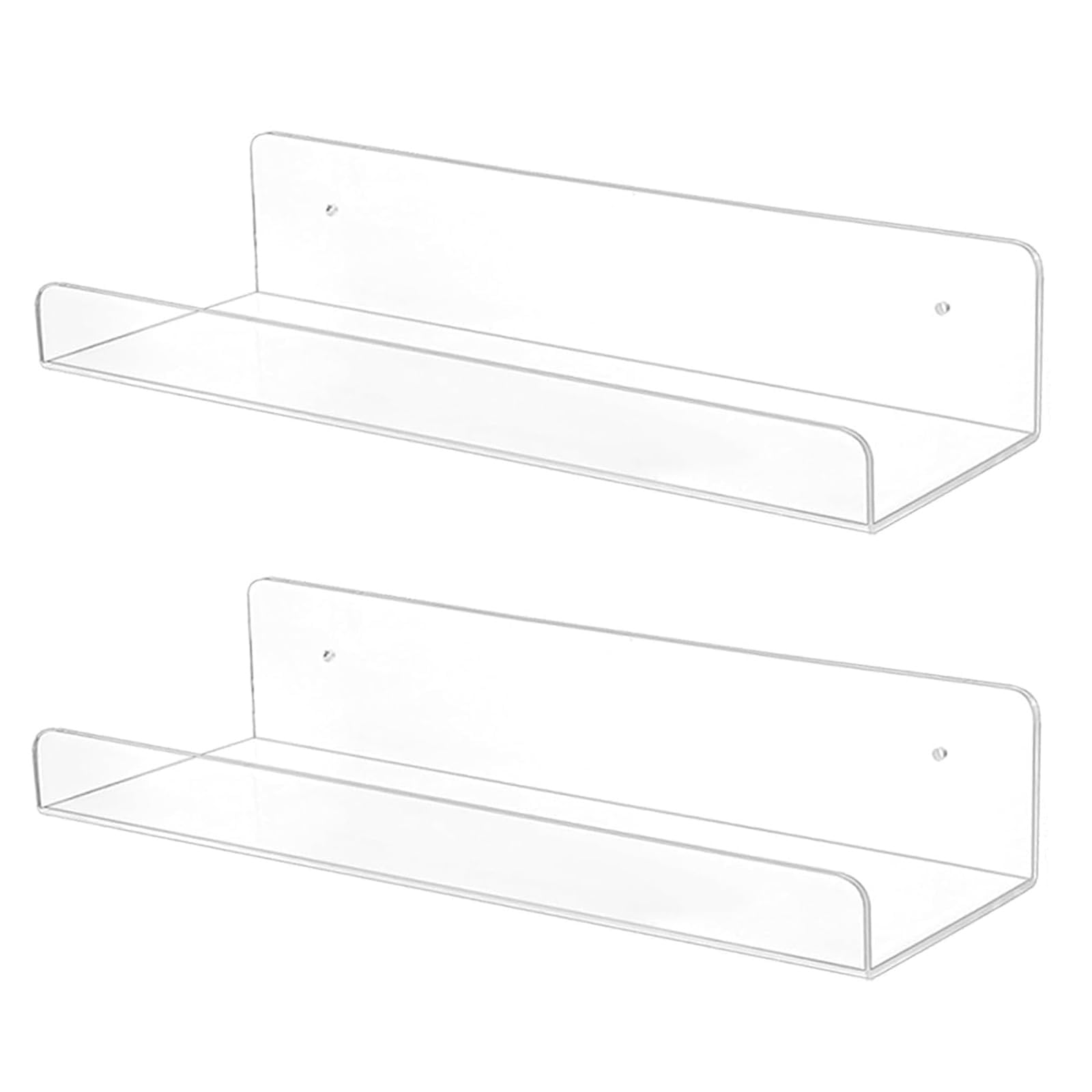 Buxuaaaa A 2Pcs Multipurpose Wall Mounted Storage Rack Kitchen Bathroom Shelf Single Layer For Kitchen Bathroom Easy Installation Floating Wall Shelves