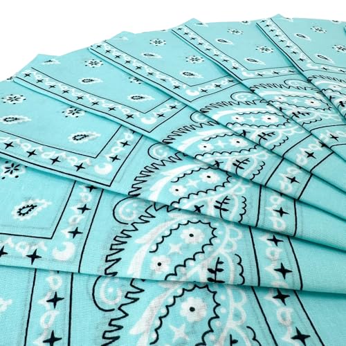 Image of Vamqor 100% Cotton 10 Pack Fine Bandanas