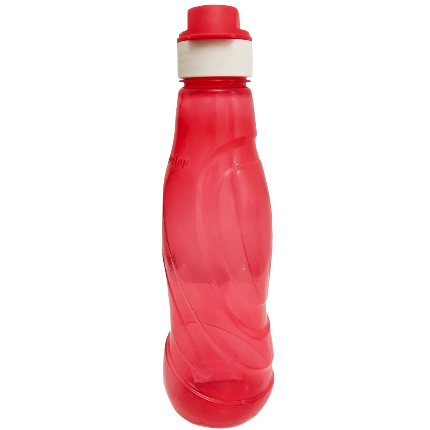 Just Chill Water Bottle Flip Top Medium 1 Liter For Home, Kitchen, School, Office, Gym (Red)