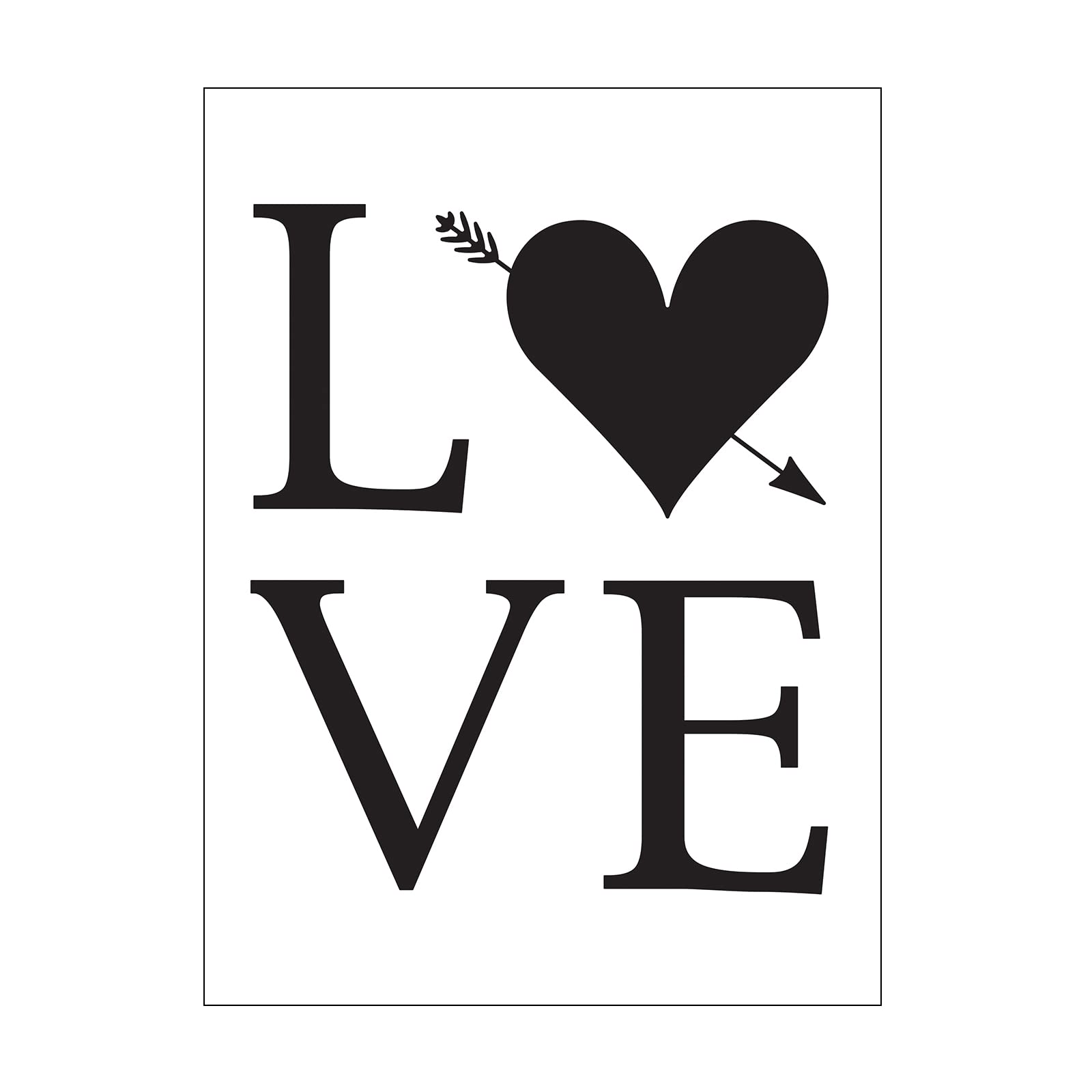 Vaessen Creative Embossing Folder Love 5.75 x 4.21 inches - Embossing Folder for Card Making, Scrapbooking, Journaling - Reusable - Precise Results - for Embossing and Die-Cutting Machines
