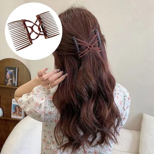 4 piezas pinzas para cabello ajustables y elásticas miniatura 4