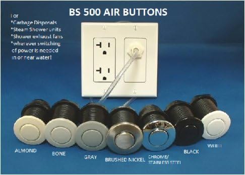 brushed nickel Garbage Disposal Air Switch Unit