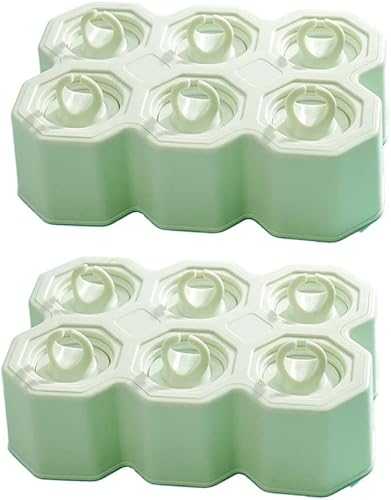 Moldes para paletas de anillo, 12 unidades, moldes de silicona para paletas sin BPA, reutilizables, fáciles de quitar (verde verde)