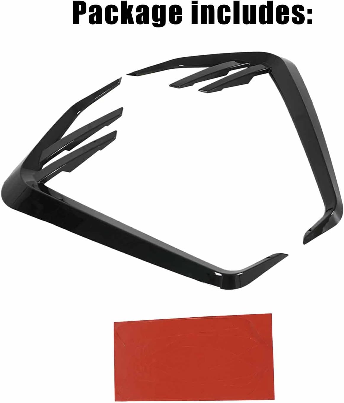 A Pair Front Fender Trim for BMW M3 M4 G80 G82 G83 2021-2024 Fender Grille Vent Trim ABS Plastic Add On (Glossy Black)