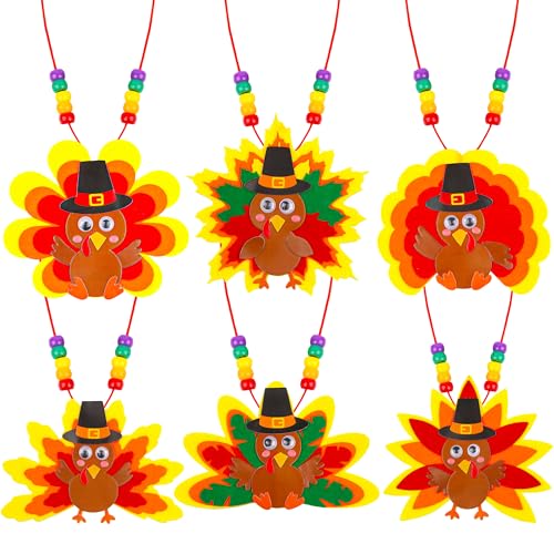 NAWITDA Thanksgiving Crafts for Kids 24 Sets DIY Thanksgiving Turkey