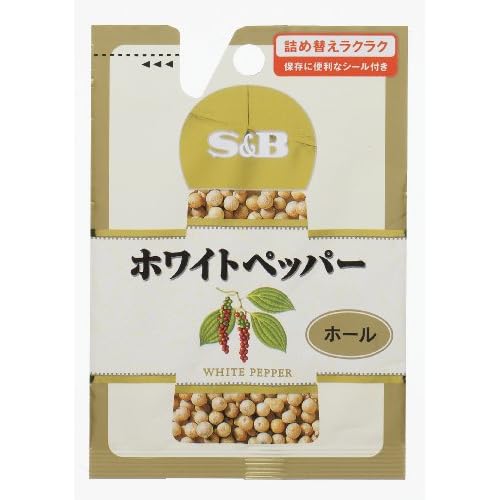 S＆B ホワイトペッパー ホール